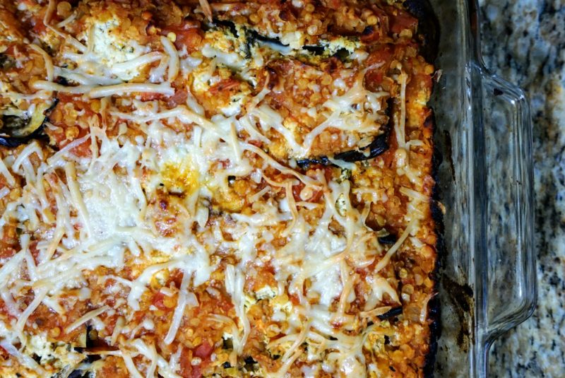 Eggplant Lentil Lasagna