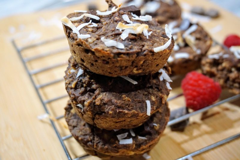 Flourless Chocolate Protein Muffins