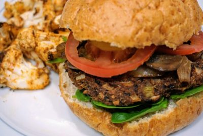 Green Zone Fitness Spicy Black Bean Burger