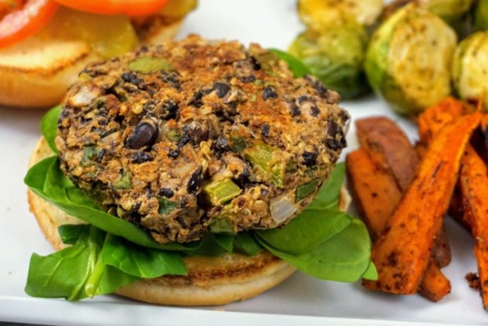 Vegan Black Bean Quinoa Burger